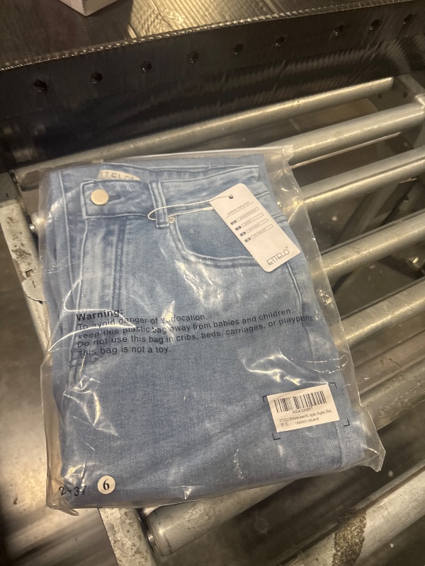 Photo 1 of ETTELO Womens Jeans Hig Waisted Straight Leg Loose Stretchy Lightweight Tummy Control Trendy Jeans for Women 2025