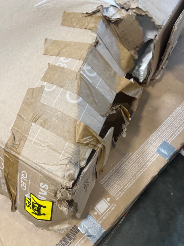 Photo 1 of ** BROKEN ** FOR PARTS ONLY NO RETURNS **SAMSUNG 75-Inch Class QLED 4K Q80D Series Quantum HDR+ Smart TV w/Dolby Atmos, Object Tracking Sound Lite, Direct Full Array, Motion Xcelerator, Alexa Built-in (QN75Q80D, 2024 Model)