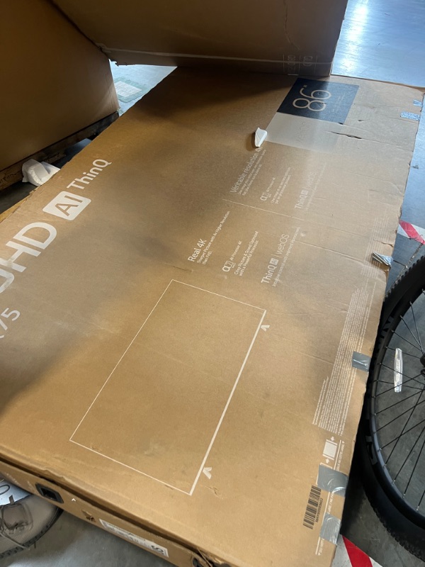 Photo 1 of ** BROKEN ** FOR PARTS ONLY NO RETURNS ** LG UQ7590 86-Inch Class UHD Smart TV 86UQ7590PUD, 2022 - AI-Powered 4K, Alexa Built-In, Grey