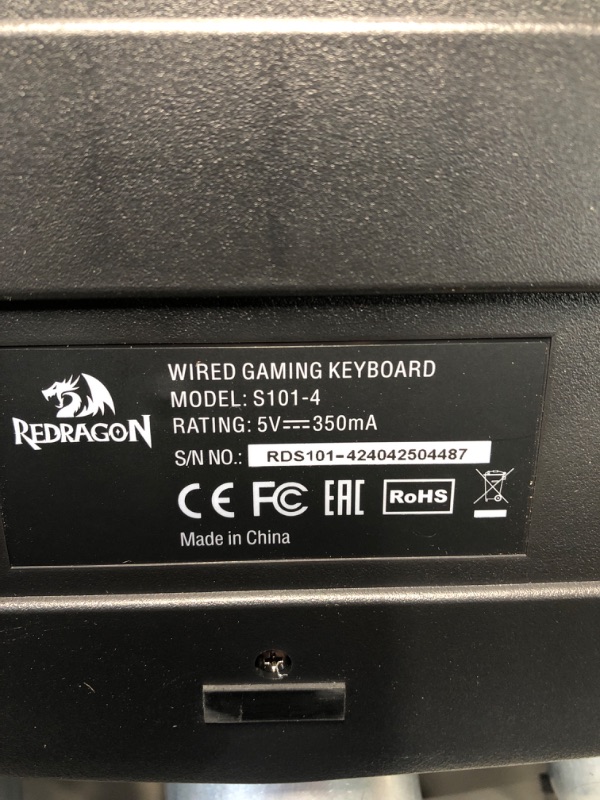 Photo 1 of Redragon Updated S101 Programmable Gaming Keyboard and Mouse, RGB Backlit Keyboard Mouse with Software, Independent Macro Record Keys, Value Combo Set
***KEYBOARD AND MOUSE ONLY***