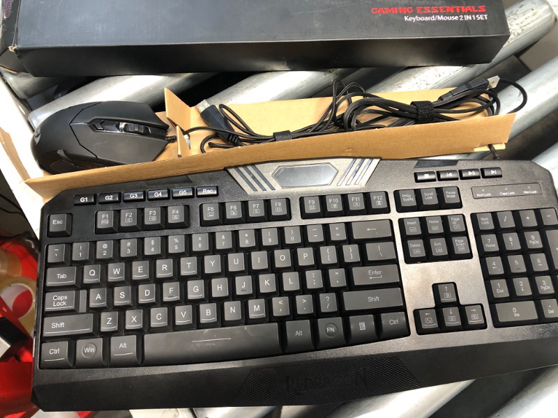 Photo 1 of Redragon Updated S101 Programmable Gaming Keyboard and Mouse, RGB Backlit Keyboard Mouse with Software, Independent Macro Record Keys, Value Combo Set
***KEYBOARD AND MOUSE ONLY***