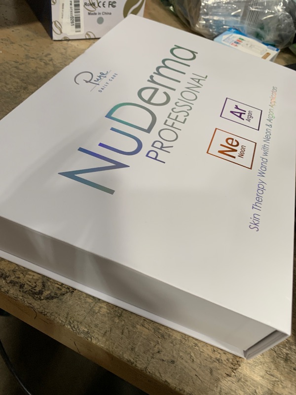 Photo 1 of  HEADS ONLY!! NuDerma Professional Skin Therapy Wand - Portable Skin Therapy Machine with 6 Neon & Argon Wands – Boost Your Skin – Clear Firm & Tighten