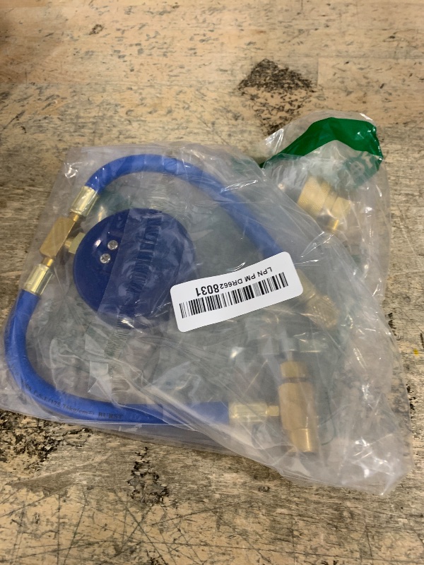 Photo 1 of Belleone R134a Refrigerant Recharge Kit, AC Recharge Hose Kit with Gauge, R134a Freon Can Tap Recharging Hose with Detachable R134a Quick Coupler, R134a Self-Sealing Adapter for AC Refrigerant System
