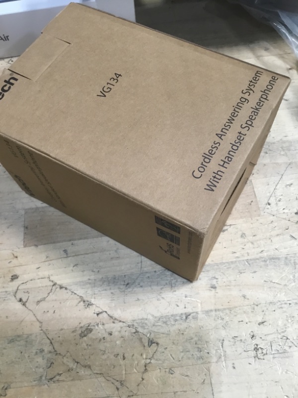Photo 1 of [New] VTech VG134 DECT 6.0 Cordless Home Phone with Bluetooth Connection, Digital Answering Machine, Backlit Display,Full Duplex Speakerphone, Caller ID/Call Waiting,1000 ft Range (White/Grey)