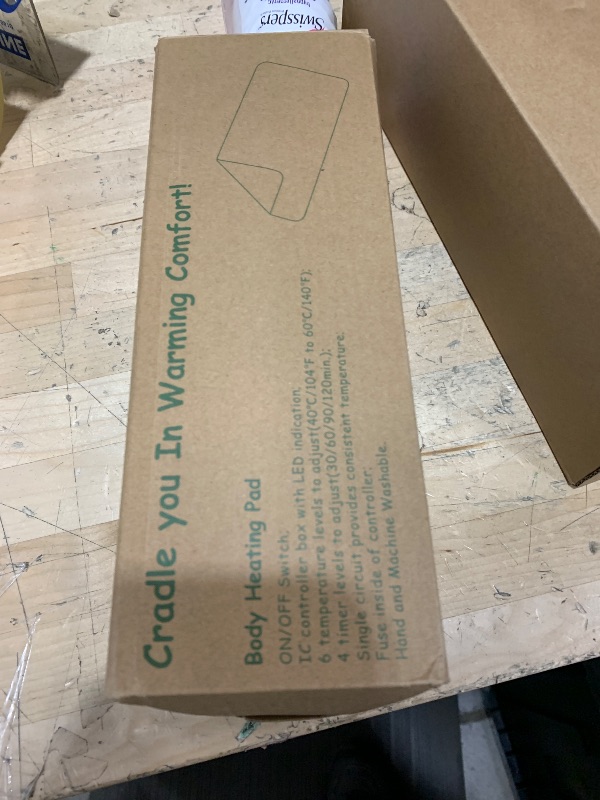 Photo 1 of Heating Pad-Electric Heating Pads for Back,Neck,Abdomen,Moist Heated Pad for Shoulder,Knee,Hot Pad for Arms and Legs,Dry&Moist Heat & Auto Shut Off(Red, 12''×24'')