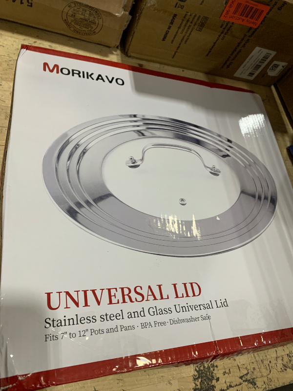 Photo 1 of (missing handle) Morikavo Stainless Steel Universal Lid for Pots, Pans and Skillets-Fits 7" to 12" Replacement Frying Pan Cover and Cast Iron Skillet Lid