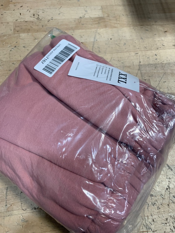 Photo 1 of *MISSING TOP* Eisctnd Womens Fleece 2 Piece Sweatsuit Lounge Set Long Sleeve Sweatshirt Jogger Pants Tracksuit Sweatsuit 2024 Fall Sets(DarkPink-XXL)