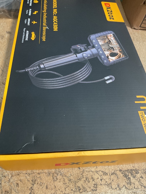Photo 1 of *FOR PARTS ONLY*B Two-Way Articulating Borescope, DXZtoz Industrial Endoscope with 0.33in Articulated Snake Camera, Video Inspection Scope with Light for Automotive Aircraft Mechanics- 5.5FT