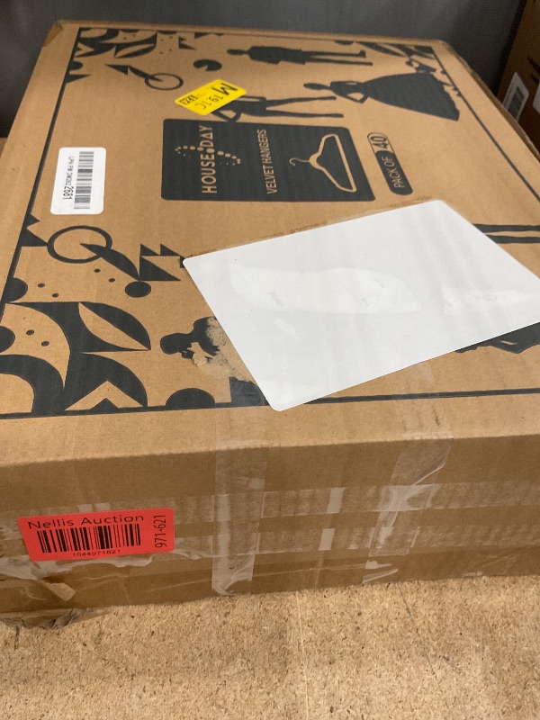 Photo 1 of ** 20 ACCOUNTED FOR PARTIAL SET** HOUSE DAY Velvet Hangers NOT 40 Pack, Premium Clothes Hangers Non-Slip Felt Hangers, Sturdy Ivory White Hangers Heavy Duty Coat Hangers, Durable Suit Hangers for Space Saving, No Hanger Mark 360 Rotating