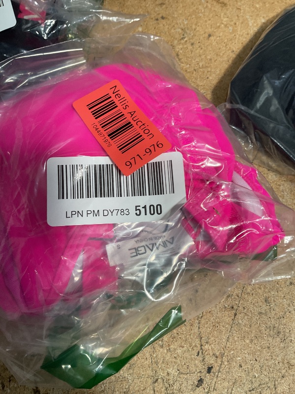 Photo 1 of AI'MAGE Women One Piece Swimsuit Tummy Control Bathing Suit Sexy Mesh V Neck Swimwear 2025 Hot Pink Small