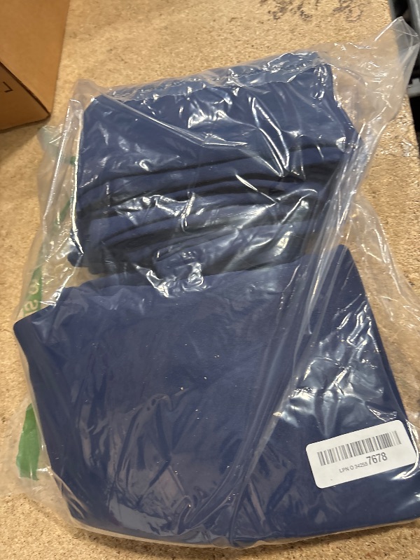 Photo 1 of ChrisDowa Grommet Blackout Curtains for Bedroom and Living Room - 2 Panels Set Thermal Insulated Room Darkening Curtains (Navy Blue, 52W x 63L)