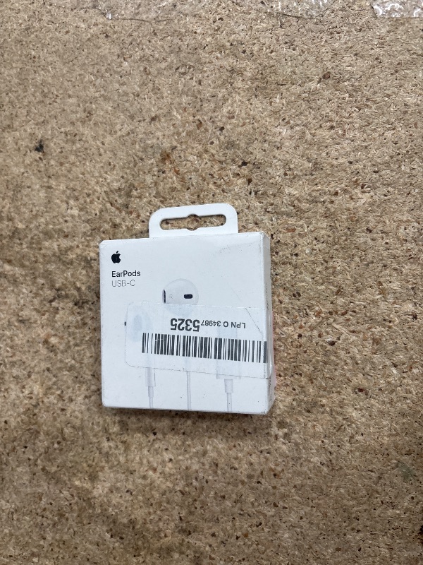 Photo 1 of Apple EarPods Headphones with USB-C Plug, Wired Ear Buds with Built-in Remote to Control Music, Phone Calls, and Volume