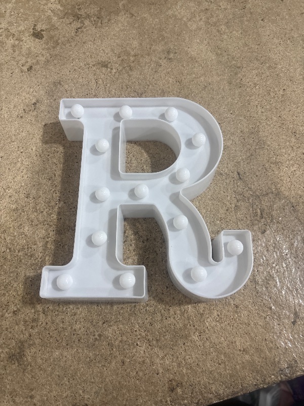 Photo 1 of  LED Marquee Letter Lights Sign, Light Up Alphabet Letter for Home Party Wedding Decoration R