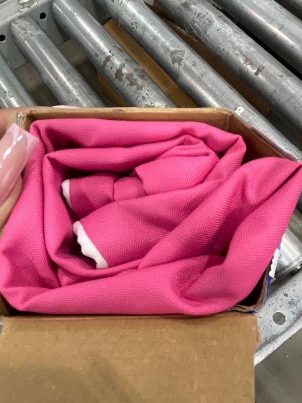 Photo 1 of MIULEE Pack of 2 Decorative Outdoor Solid Waterproof Throw Pillow Covers Faux Linen Garden Farmhouse Cushion Cases for Patio Tent Balcony Couch Sofa 24x24 inch PINK 