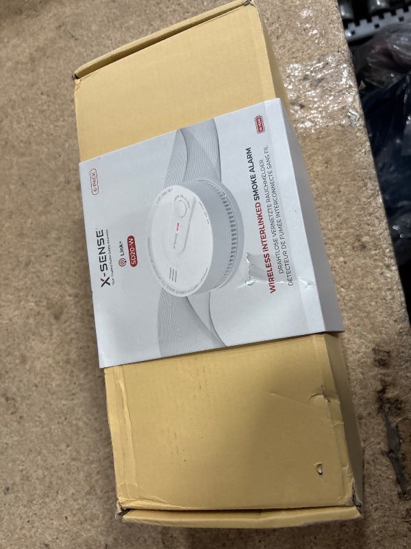 Photo 1 of X-Sense  Detector, Wireless Interconnected Fire Alarm with 10-Year Battery Life and Transmission Range of Over 820 ft, SD20-W, Pack of 6