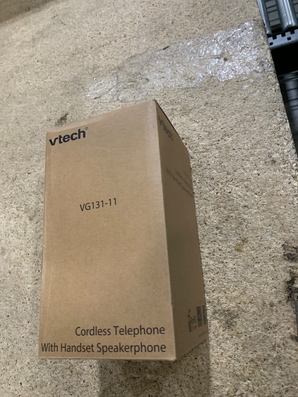 Photo 1 of [New] VTech VG131-11 DECT 6.0 Cordless Phone - Bluetooth Connection, Blue-White Display, Big Buttons, Full Duplex, Caller ID, Easy Wall Mount, 1000ft Range (Black)