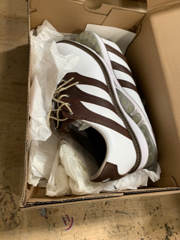 Photo 1 of adidas Men's MC Z-Traxion Spikeless Golf Shoes, Cloud White/Supplier Color/Silver Metallic, 10.5