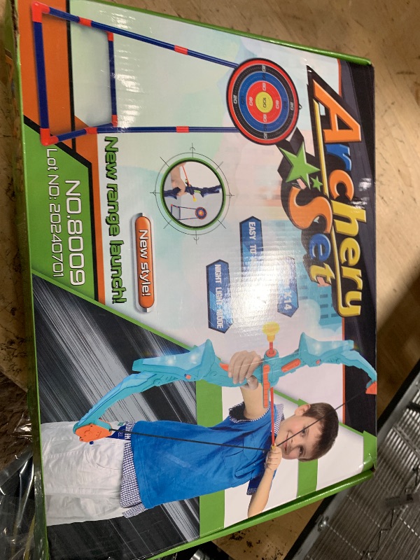 Photo 1 of 2 Pack Bow and Arrow Set for Kids, Light Up Archery Set with 14 Suction Cup Arrows, Archery Targets Outdoor Games for Kids Ages 4-8 8-12, Birthday Gifts Toys for 5 6 7 8 9 10 11 12 Year Old Boys Girls