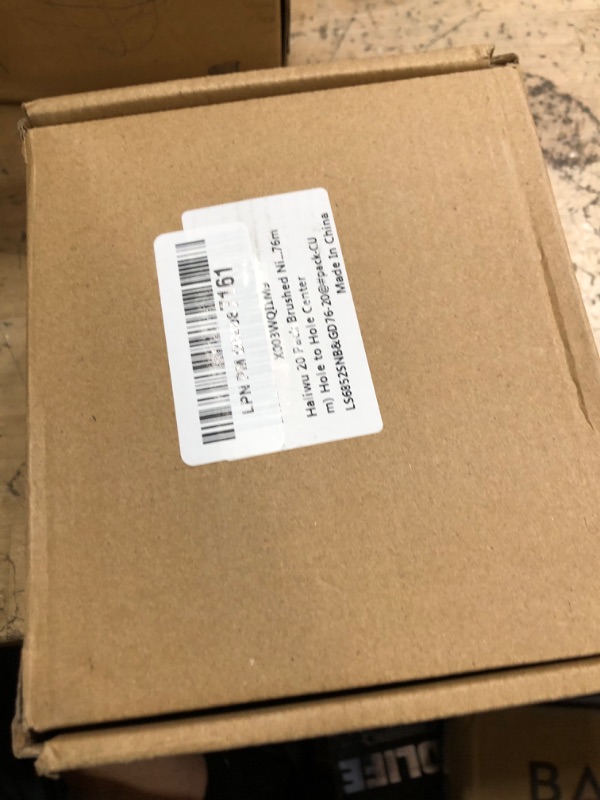 Photo 1 of Haliwu 20 Pack Brushed Nickel Cabinet Pulls, Cabinet Handles Brushed Nickel, Barrel Drawer Handles Gold Kitchen Hardware Pulls, 3 inch(76mm) Hole to Hole 
