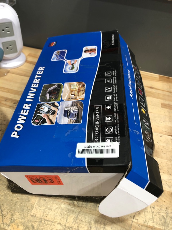 Photo 1 of 3000 Watt Power Inverter, Car/Home 12V DC to 110V AC Converter, with LED Display, Dual AC Outlets, USB Port, Dual Smart Fans, Cables Included, Suitable for Home, RV