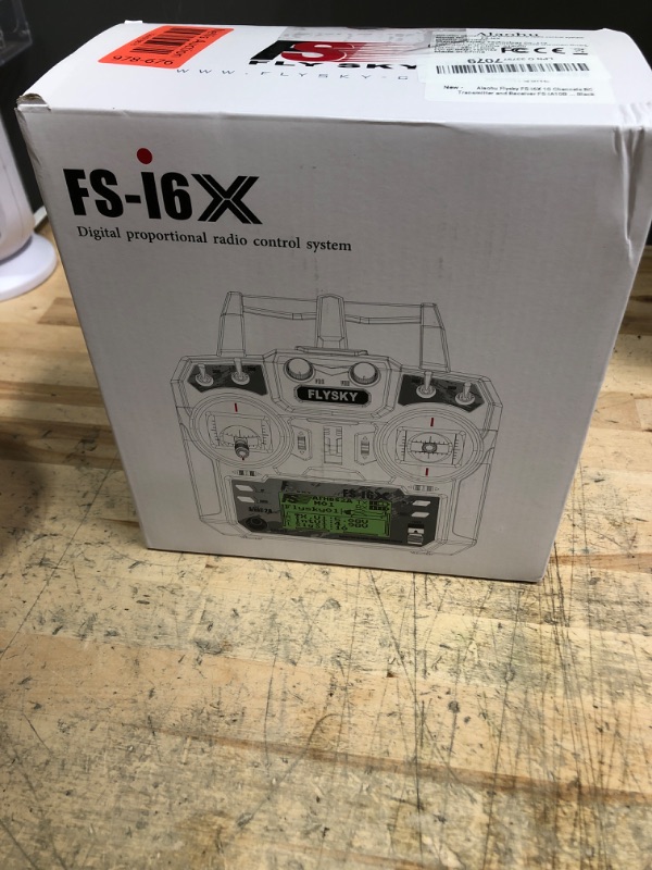 Photo 1 of Alaohu FS-i6X 10 Channels RC Transmitter and Receiver FS-iA10B 2.4GHz Fly AFHDS2A Sky Radio Control System for FPV Drone Quadrotor, Fixed Wing, RC Car and Boat (Mode 2 Left-Hand Throttle) Black