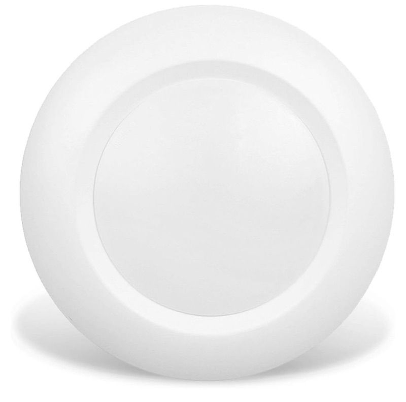 Photo 1 of 6 Inch LED Low Profile Recessed & Surface Mount Disk Light, Round, 15W, 900 Lumens, 5000K Daylight White, CRI80, Driverless Design, Dimmable, cETLus Listed, White(1 Pack)