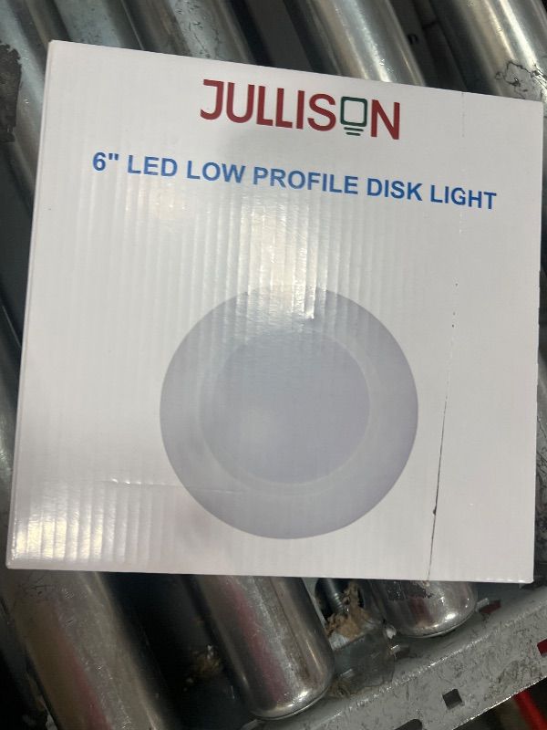 Photo 1 of 6 Inch LED Low Profile Recessed & Surface Mount Disk Light, Round, 15W, 900 Lumens, 5000K Daylight White, CRI80, Driverless Design, Dimmable, cETLus Listed, White(1 Pack)