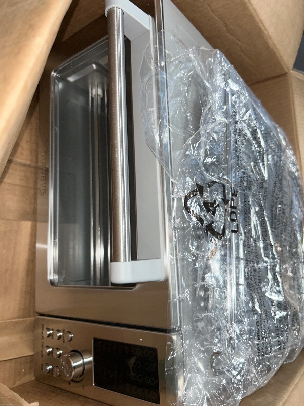 Photo 1 of (forparts) Nuwave Bravo Air Fryer Toaster Smart Oven, 10-in-1 Countertop Convection, 1800 Watts, 21-Qt Capacity, 50°-450°F Temp Controls, Top and Bottom Heater Adjustments 0%-100%, PFAS Free, Stainless Steel