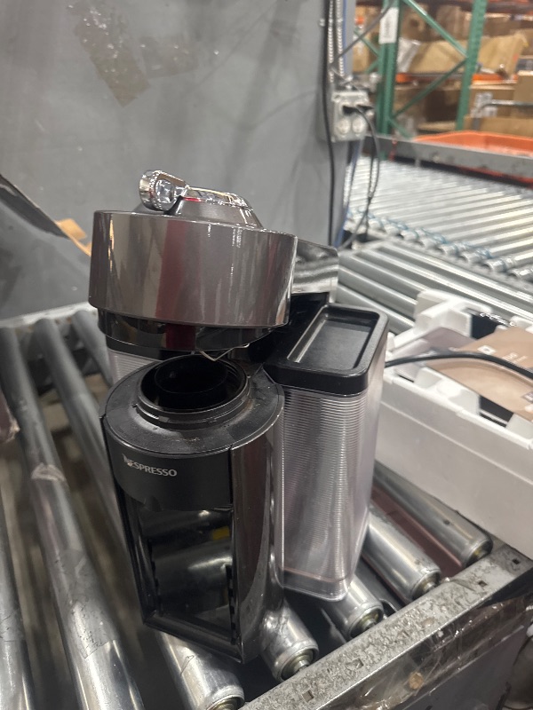 Photo 1 of *UNABLE TO FULLY TEST* Nespresso Vertuo Coffee and Espresso Maker,1597 ml, by De'Longhi, Graphite Metal