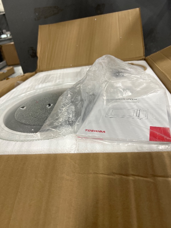 Photo 1 of *** FOR PARTS ONLY *** TOSHIBA ML-EM45PIT(BS) Countertop Microwave Oven with Inverter Technology, Kitchen Essentials, Smart Sensor, Auto Defrost, 1.6 Cu.ft, 13.6" Removable Turntable, 33lb.&1250W, Black Stainless Steel