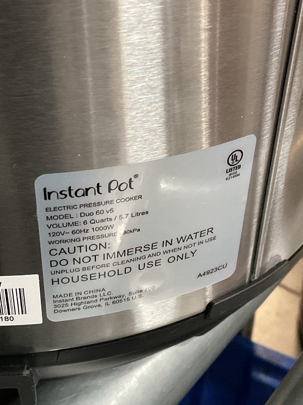 Photo 1 of (See all images)Instant Pot 6Qt Duo 120V V5