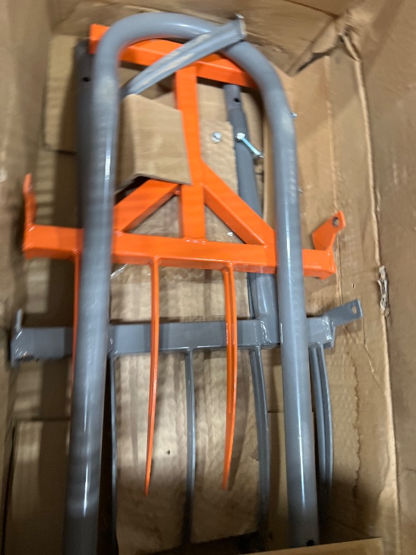 Photo 1 of ***RUSTED WITH 1 TINE BROKE OFF*** Walensee Broad Fork Tool, Cultivator Tiller Manual Hand Tiller with 9 Tines for Digging and Crushing Soil, 2-in-1 Garden Pitchfork with Sturable U-Shaped Handle for Composting, Spading and Farming