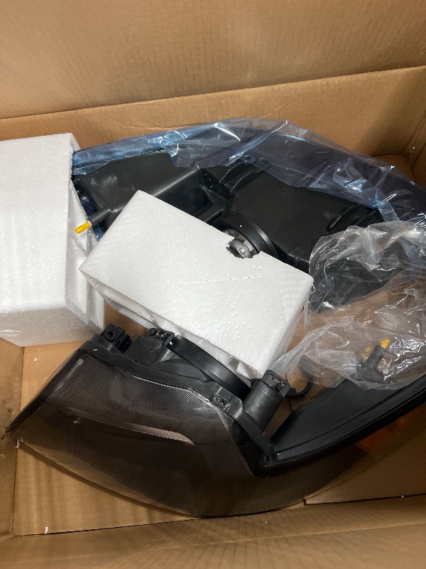 Photo 1 of ADCARLIGHTS Compatible with 1999 2000 2001 2002 2003 2004 Ford Mustang Headlights Black Housing Amber Reflector Driver and Passenger Side