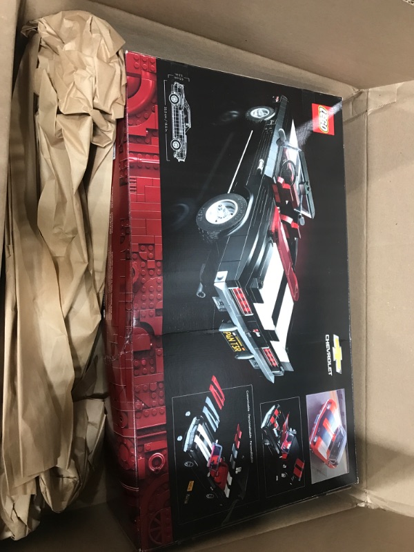 Photo 1 of ** MISSING PARTS SOLD FOR PARTS ONLY ** LEGO Icons Chevrolet Camaro Z28 10304, Customizable Classic Car Replica Model Building Kit, 1969 Vintage American Muscle Car, Great Gift Idea for Teens and Adults