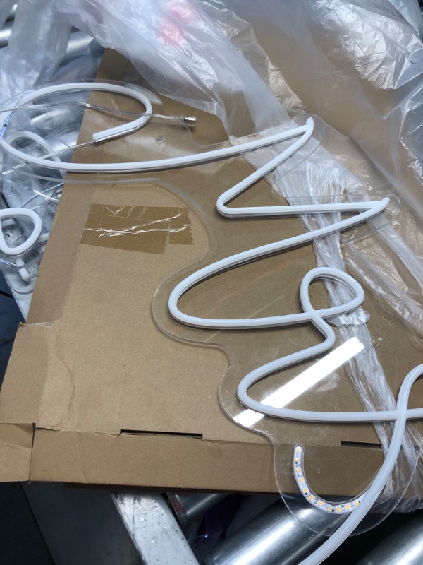 Photo 1 of (used)(missing power cord) Kittmip Mr and Mrs Neon Sign for Wedding Neon Light LED Backdrop Wall Decor USB Wedding Reception Decoration 
