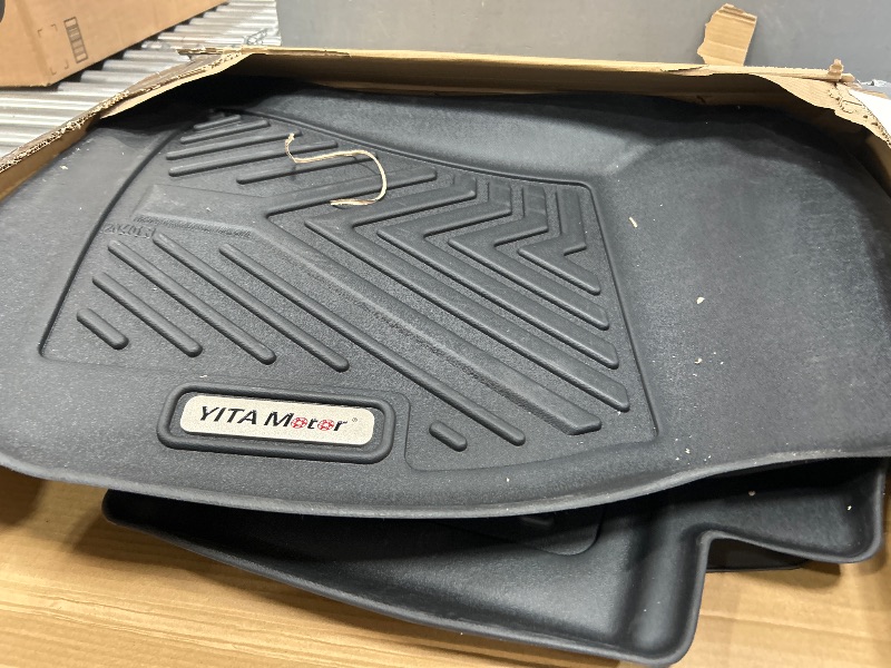 Photo 1 of (Missing driver side mat) YITAMOTOR Floor Mats Compatible with 2014-2018 Subaru Forester, Custom Fit Black TPE Floor Liners 1st & 2nd Row All-Weather Protection