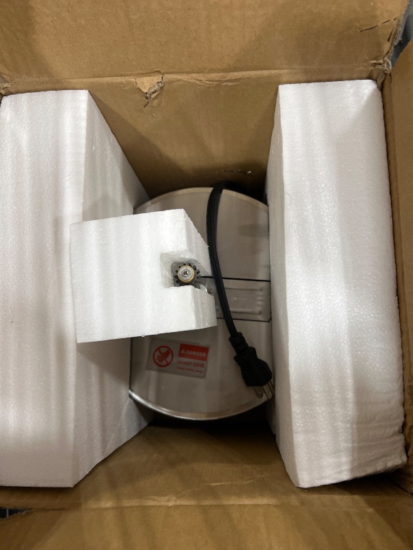 Photo 1 of 12 Oz Replacement Kettle for Popcorn Machine 1350W Kettle Popper with Lid, Stirrer, Gear Shaft, and 3-Prong Plug by Great Northern Popcorn