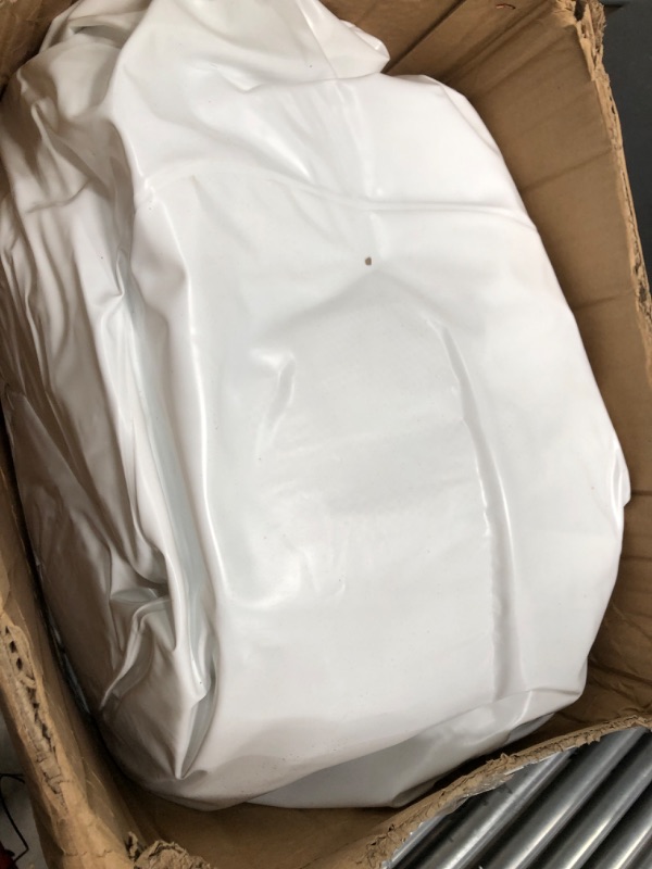 Photo 1 of *UNKNOWN OF ANY DAMAGES/HOLES* CHUNNIAN White Bounce House for kids 3-6 Inflatable Kid Big Ball Pit White Castle Playhouse with Pump for Toddler Easy to Set Up and Take Down Birthday Party Gifts 58.2 x 68.8 x 68.8 inch (jump house)