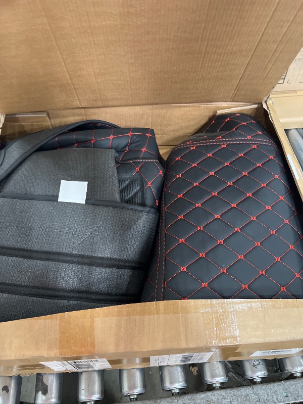 Photo 1 of Auxko All Weather Floor Mats Cargo Mat Fit for Toyota Camry 2025 Hybrid LE/SE/XLE/XSE TPE Liners Camry Accessories All Season Guard Odorless Anti-Slip Floor Mats Cargo Liner Black