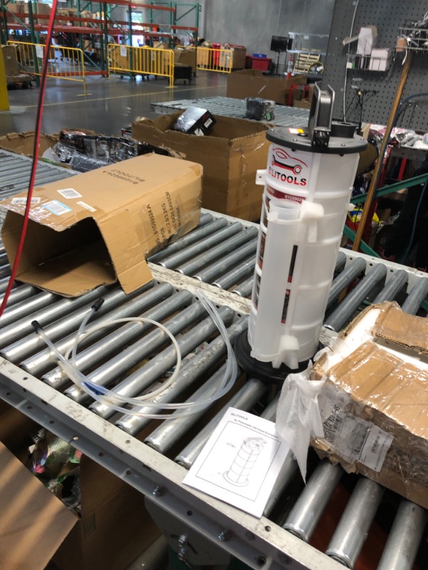 Photo 1 of BILITOOLS 9L Vacuum Oil Pump Extractor Air Operated Automotive Oil Change Tool Large Capacity 2.4 Gallon Pneumatic Engine Dipstick Fluid Extractor for Boat Marine Jetski ect.