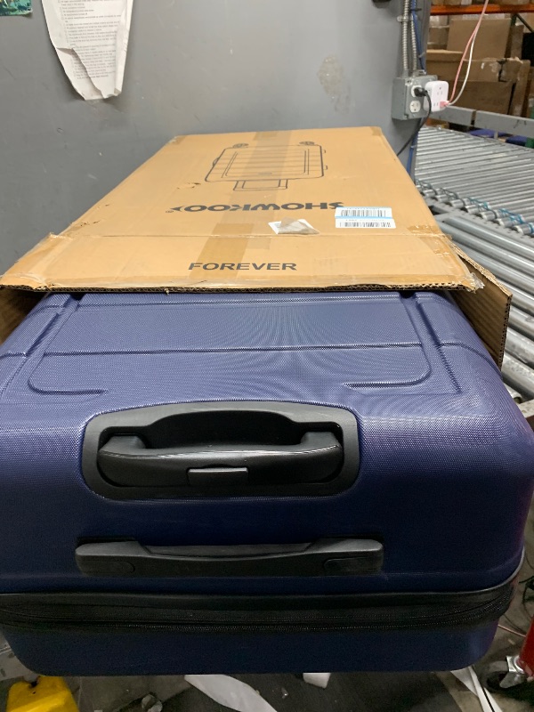 Photo 1 of ***SEE NOTES*** 
SHOWKOO Luggage Sets Expandable PC+ABS Durable Suitcase Double Wheels TSA Lock Blue