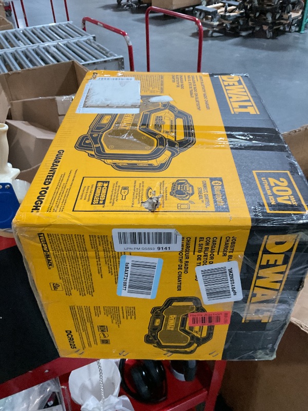 Photo 1 of **NOT FUNCTIONAL**DEWALT 20V MAX Bluetooth Radio, 100 ft Range, Portable for Jobsites (DCR025)