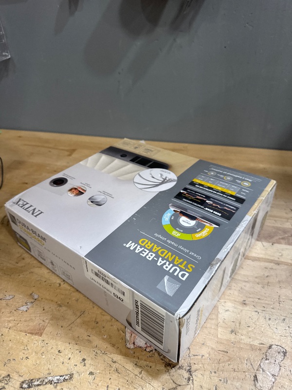 Photo 1 of *unknown of any holes/damage* Intex 64101E Dura-Beam Standard Single-High Air Mattress: Fiber-Tech – Twin Size – 10in Bed Height – 300lb Weight Capacity – Pump Sold Separately