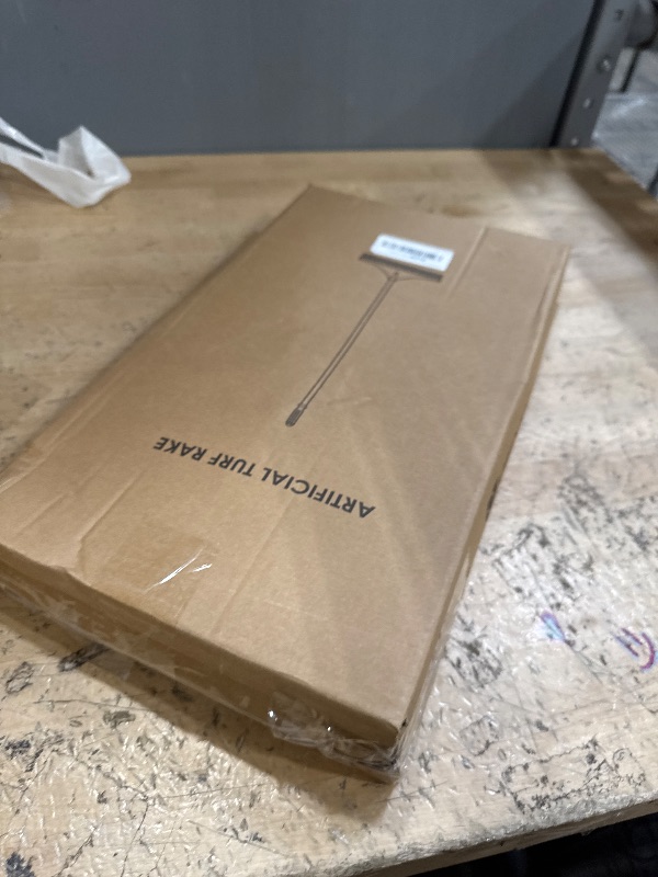 Photo 1 of ORIENTOOLS Artificial Turf Rake, Artificial Grass Rake with 3 Sections 54.72" Long Garden Rake, Hand Telescopic Turf Rake, Carpet Rake for Artificial Turf, Patios and Carpets