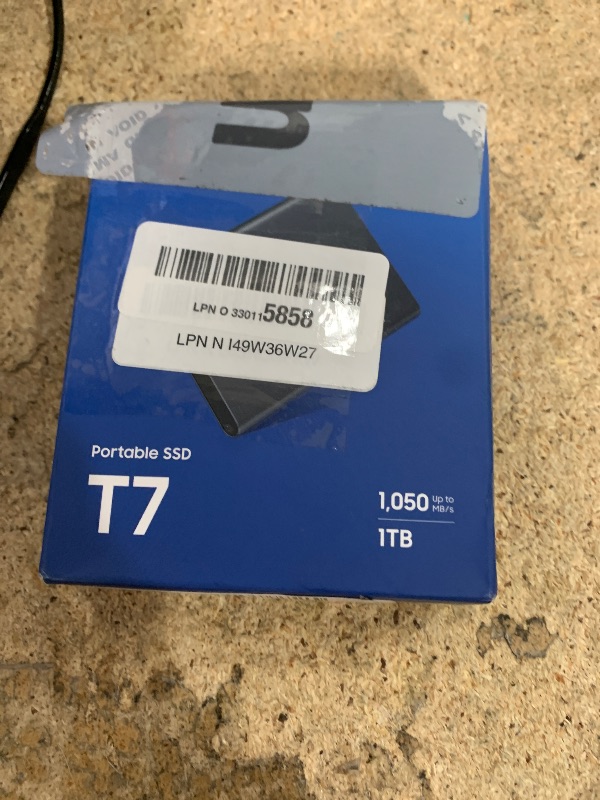 Photo 1 of SAMSUNG T7 Portable SSD, 500GB External Solid State Drive, Speeds Up to 1,050MB/s, USB 3.2 Gen 2