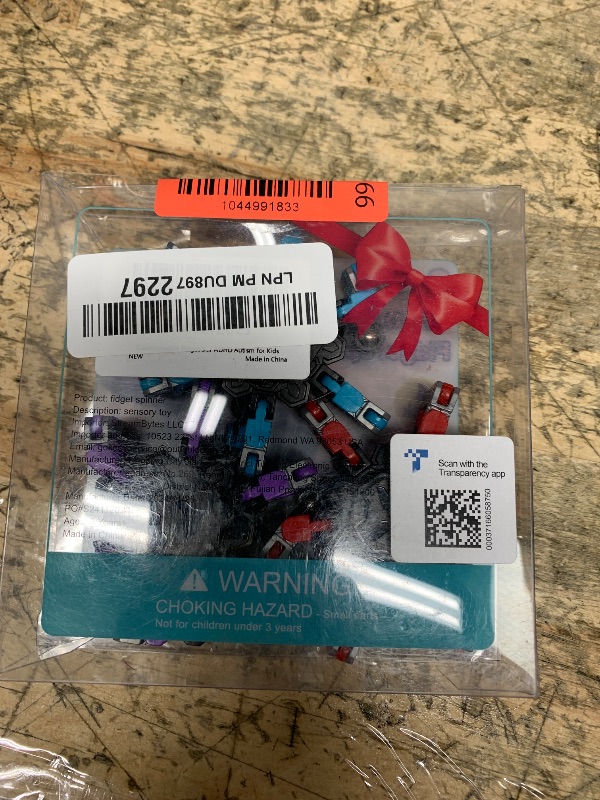 Photo 1 of ...MISSING 1 FIGET TOY... Gokeey Transformable Fidget Spinners 4 Pcs for Kids and Adults Stress Relief Sensory Toys for Boys and Girls Fingertip Gyros for Party Favors Stocking Stuffers Bulk for Kids