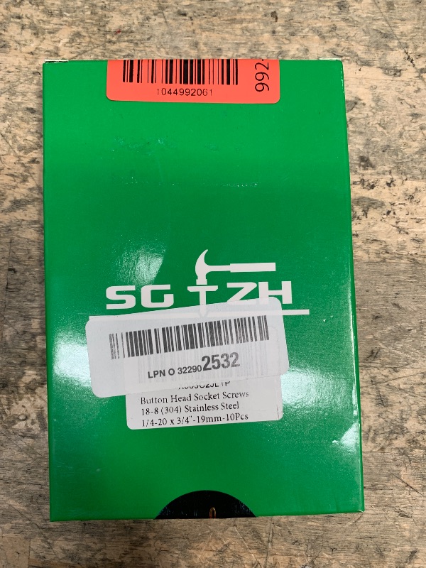 Photo 1 of 1/4-20 x 3/4" Button Head Socket Cap Bolts Screws, 10Pcs 304 Stainless Steel 18-8, Allen Hex Drive, Bright Finish by SG TZH(with Hex Spanner)
