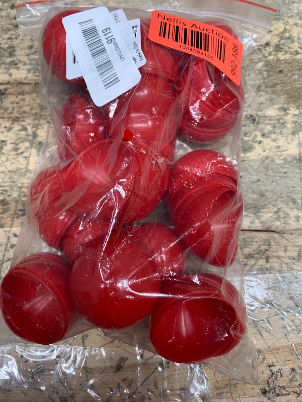 Photo 1 of 25pcs Openable Bingo Raffle Balls 40MM Table Activity Plastic Hollow Pong Balls for Raffles Game Entertainment DIY Project, Red Outdoor Decor