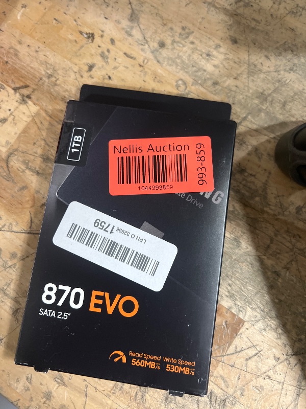 Photo 1 of ***(FOR PARTS ONLY/ NON FUNCTIONAL)***
SAMSUNG 870 EVO SATA III SSD 1TB 2.5” Internal Solid State Drive, Upgrade PC or Laptop Memory and Storage for IT Pros, Creators, Everyday Users, MZ-77E1T0B/AM