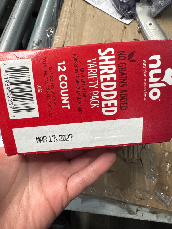Photo 1 of *** NON REFUNDABLE/ NO RETURNS OR REFUNDS)***Best By : March 17, 2027
  Nulo Freestyle Variety Flavors Shredded Wet Canned Cat Food, 3 Ounce (Pack of 12)
